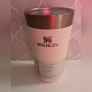 Stanley Pink and Bronze Insulated Cup Stay Chill Pint Limited Edition 16 Oz